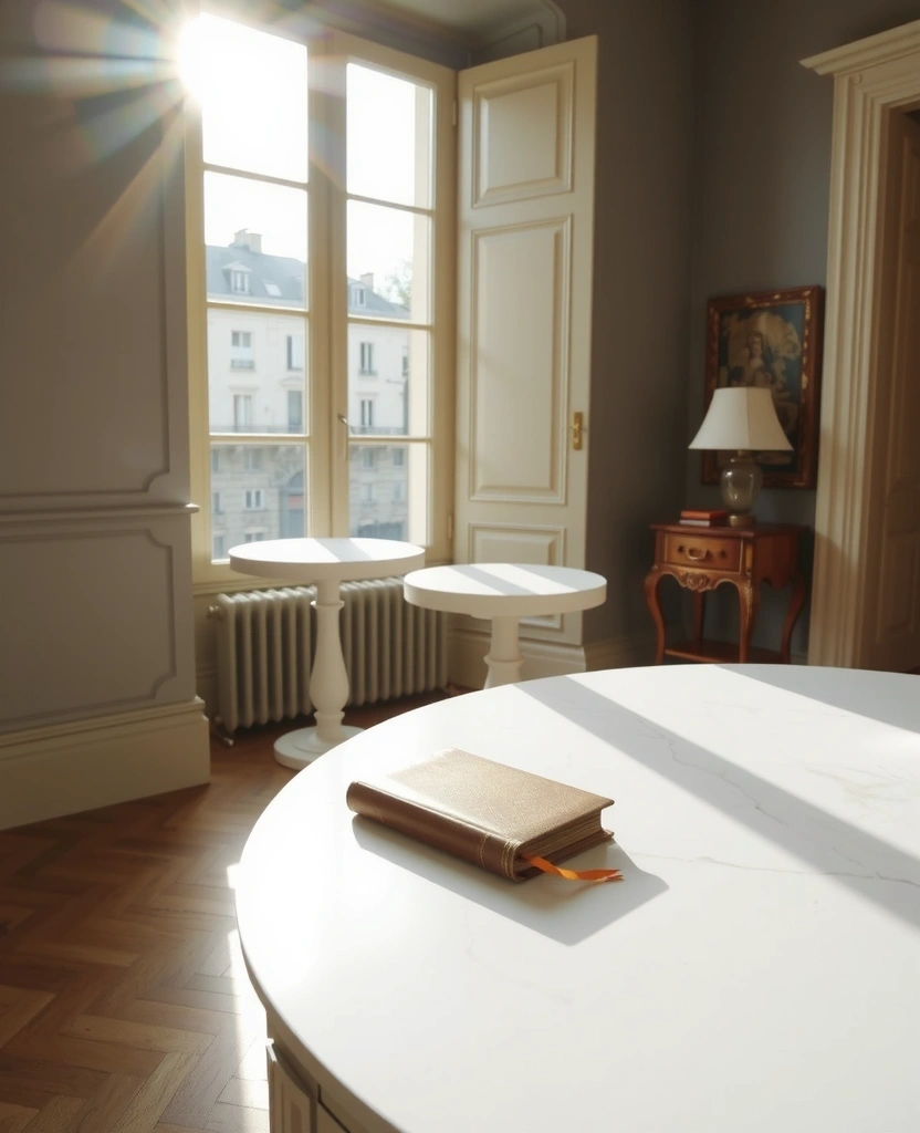Parisian apartment interior with perfect morning light